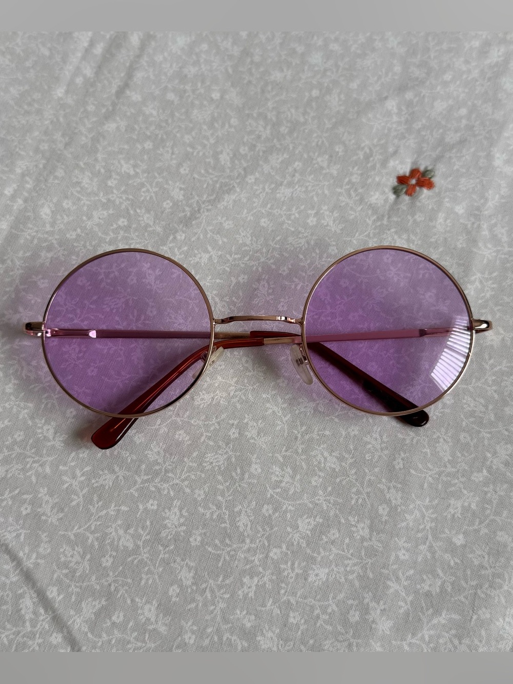 Purple/Pink Round Sunglasses